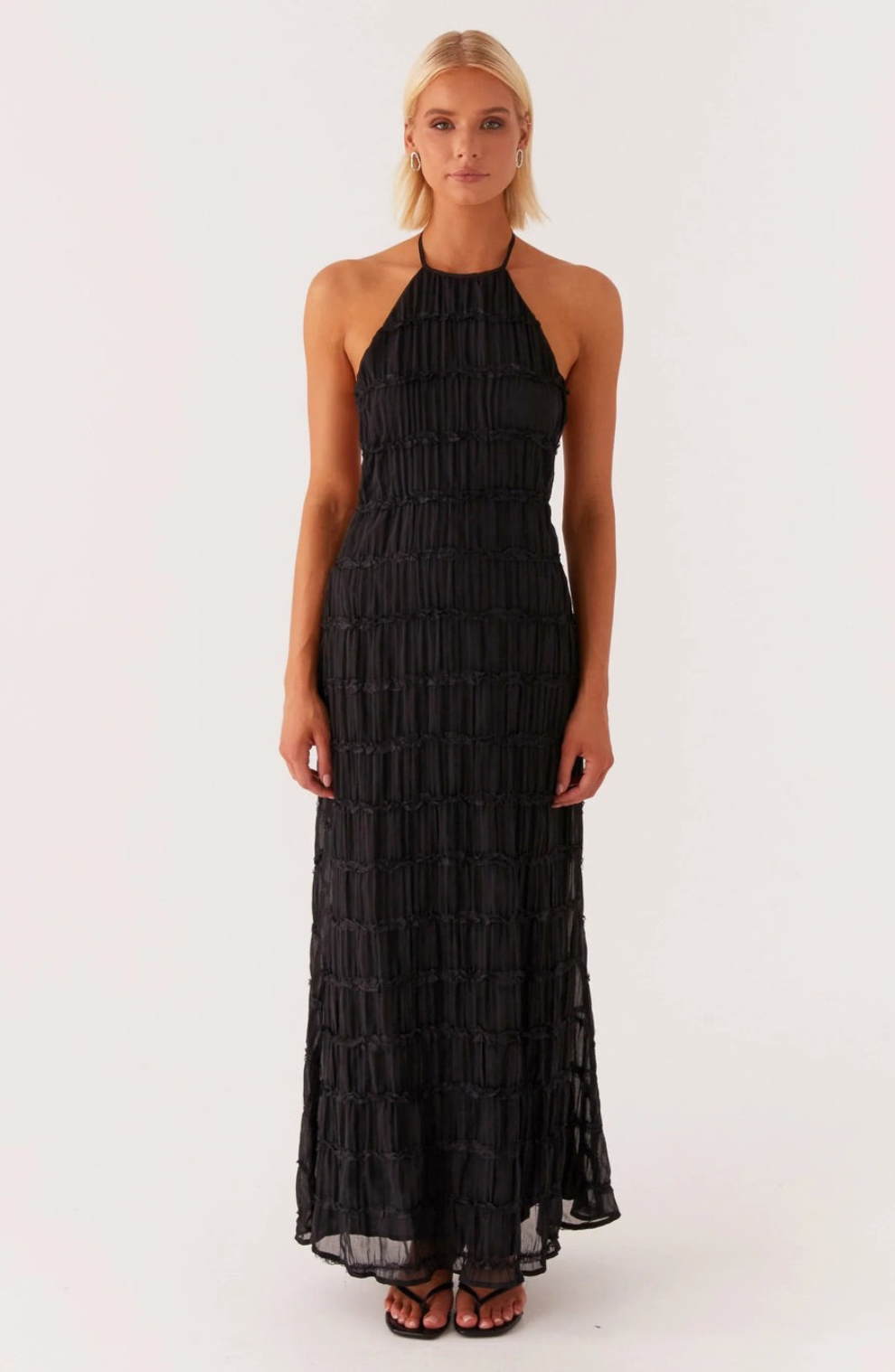 Caroline | Teksturowana Sukienka Maxi