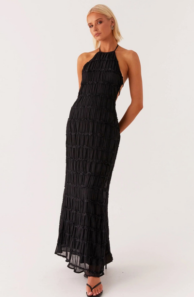 Caroline | Teksturowana Sukienka Maxi