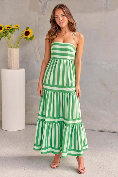 Marisol | Pasiasta Sukienka Maxi