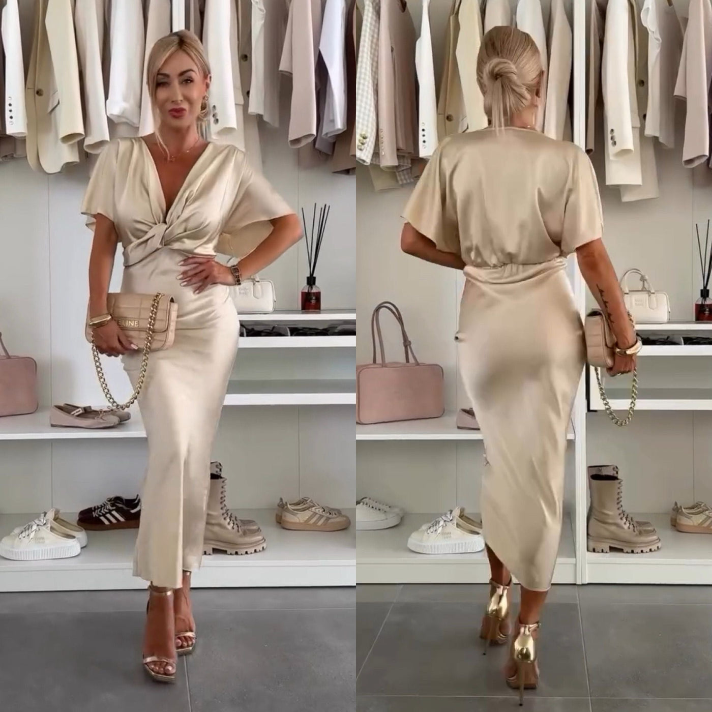 Elyn | Stylowa Midi Sukienka
