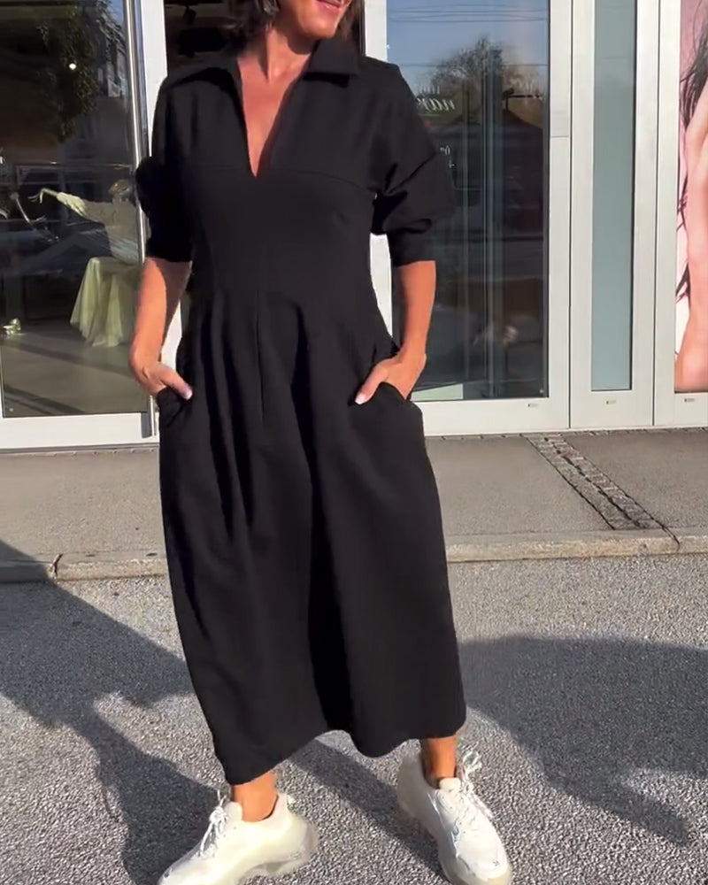 Karolin | Wygodna Sukienka Długa