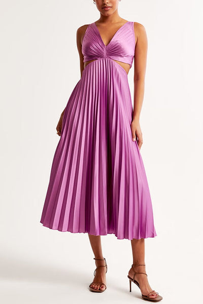 Elsa | Sukienka Maxi Plisowana