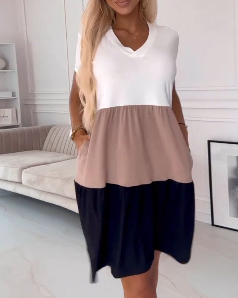 Alva | Sukienka Casual Blokowa