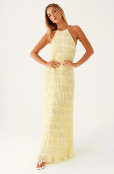 Caroline | Teksturowana Sukienka Maxi