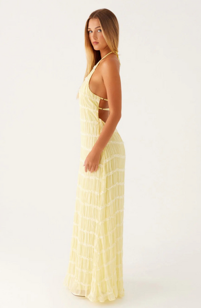 Caroline | Teksturowana Sukienka Maxi