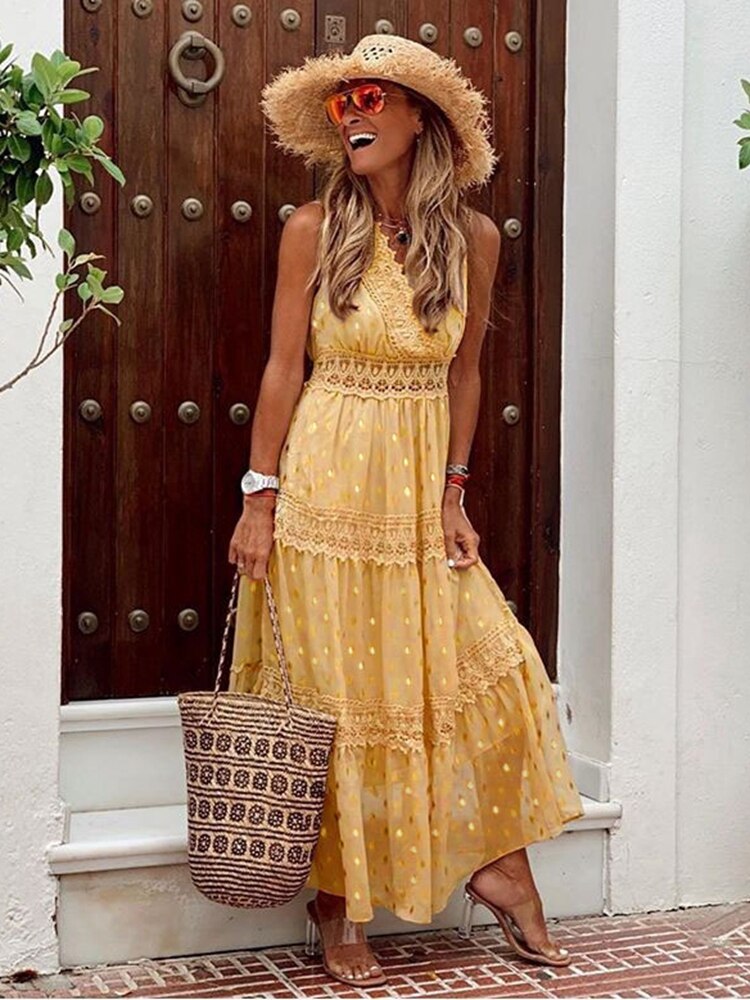 Joanna | Boho Sukienka Maxi
