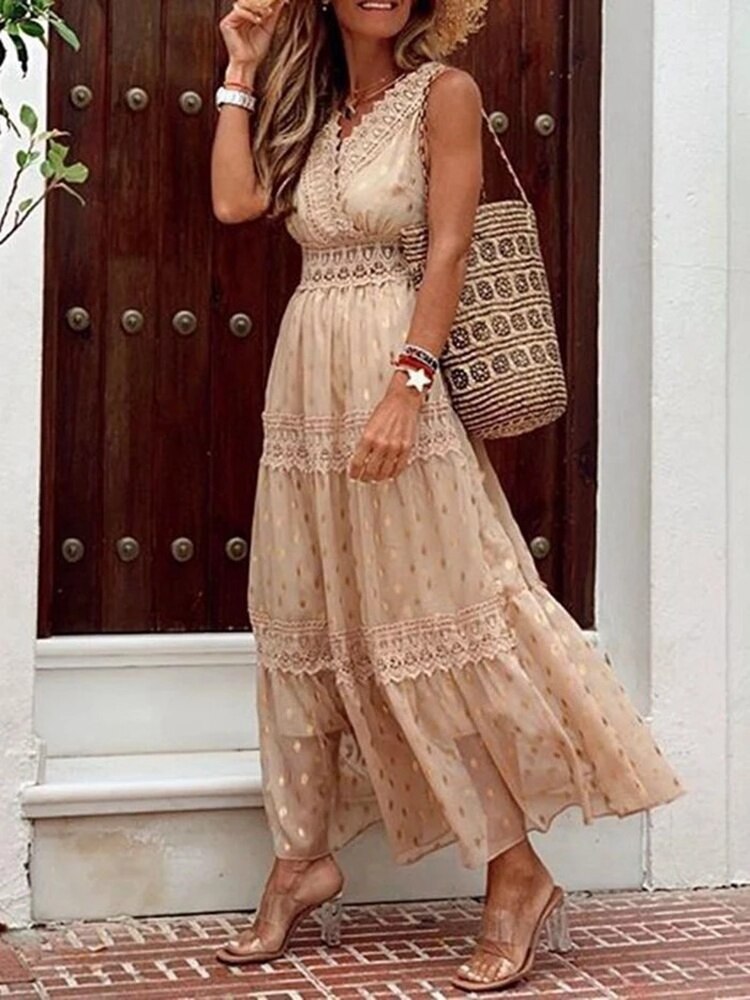 Joanna | Boho Sukienka Maxi