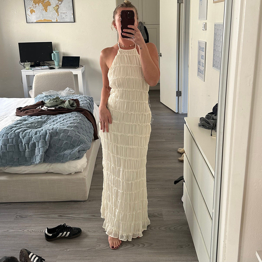 Caroline | Teksturowana Sukienka Maxi