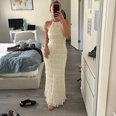 Caroline | Teksturowana Sukienka Maxi