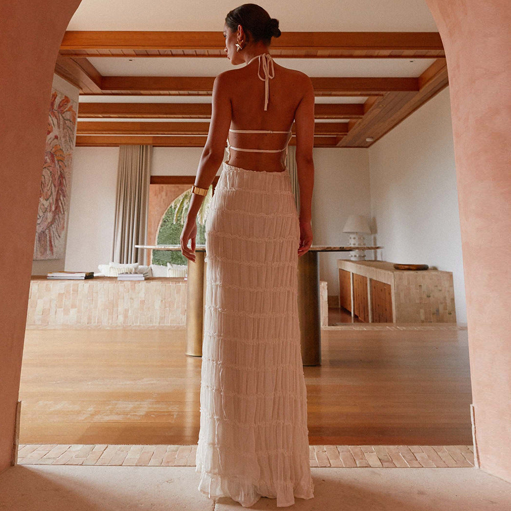 Caroline | Teksturowana Sukienka Maxi
