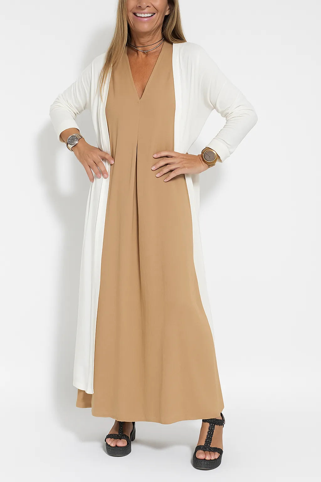 Carmela | Elegancka Sukienka z Kardiganem