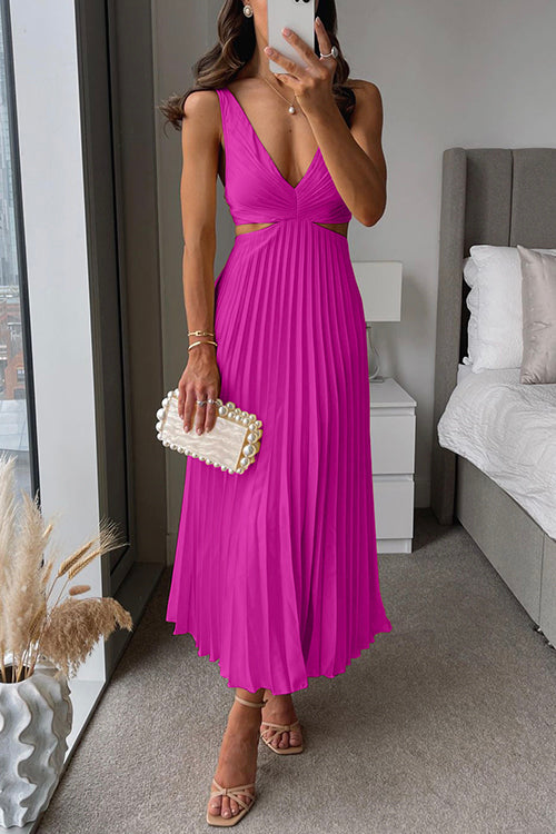 Elsa | Sukienka Maxi Plisowana