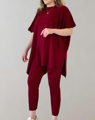 Lucía | Dwuczęściowy Zestaw z Oversize'owym Topem i Legginsami