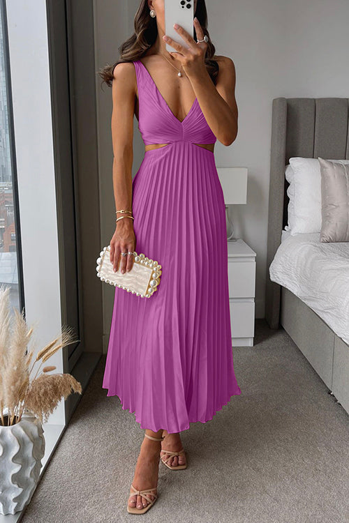 Elsa | Sukienka Maxi Plisowana