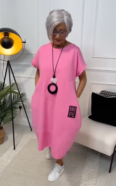Zuzanna | Letnia Sukienka z Okrągłym Dekoltem