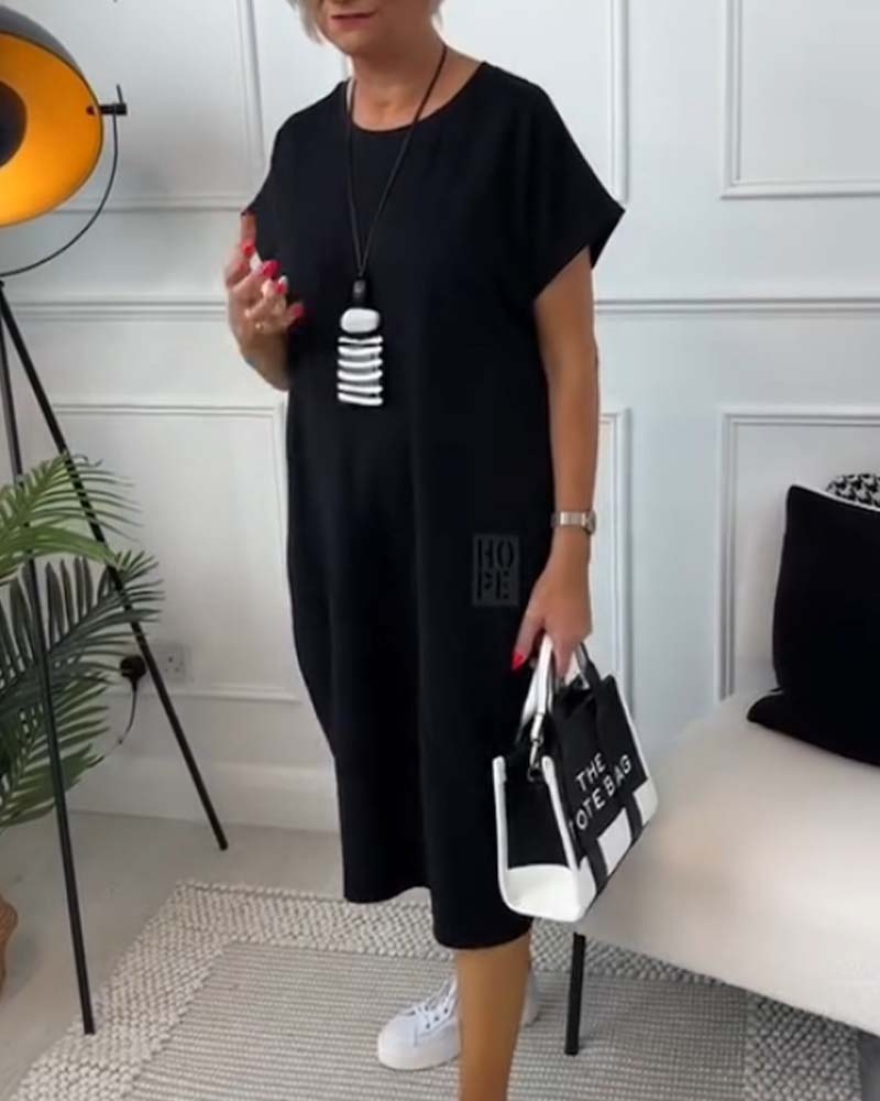 Zuzanna | Letnia Sukienka z Okrągłym Dekoltem