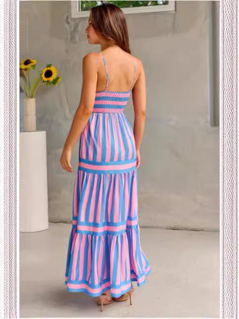 Marisol | Pasiasta Sukienka Maxi