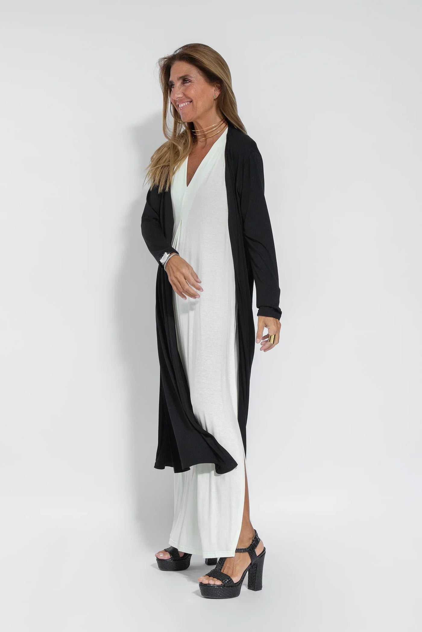 Carmela | Elegancka Sukienka z Kardiganem